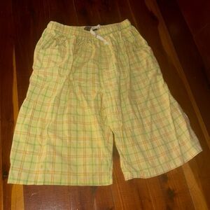 Polo by Ralph Lauren Yellow Plaid Cotton Shorts 3XL Y2K